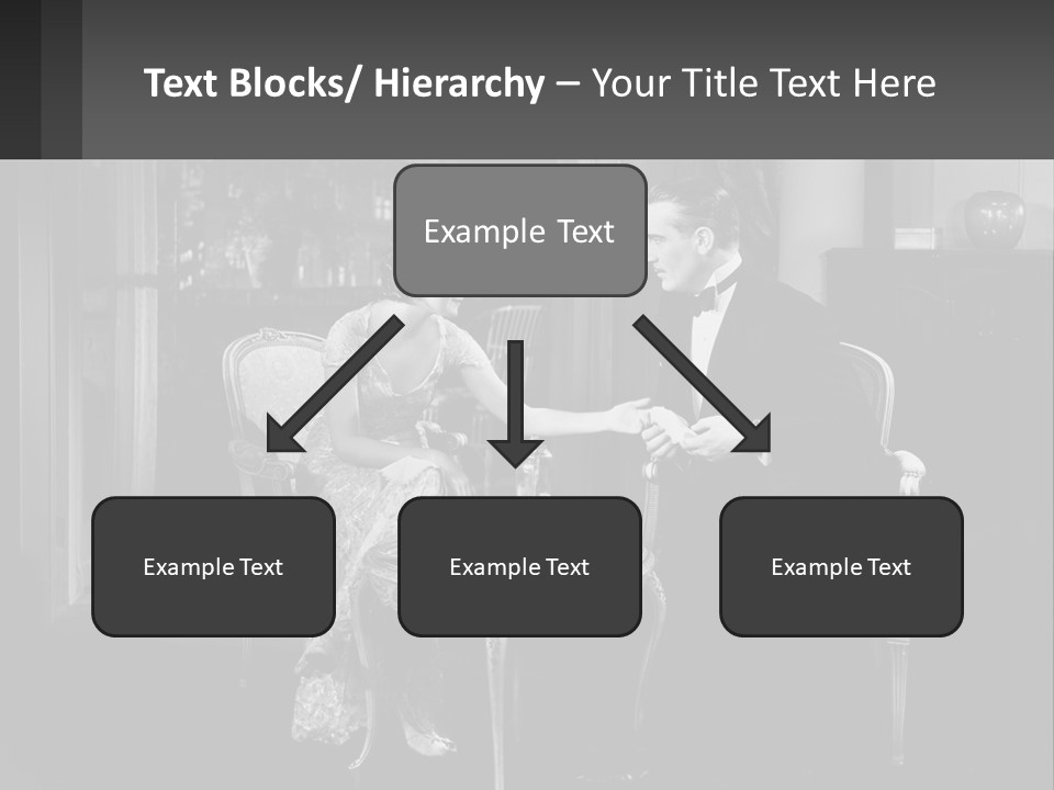 Black And White Love Affair PowerPoint Template