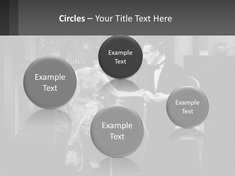 Black And White Love Affair PowerPoint Template