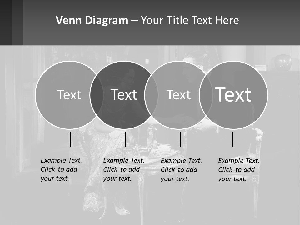 Black And White Love Affair PowerPoint Template