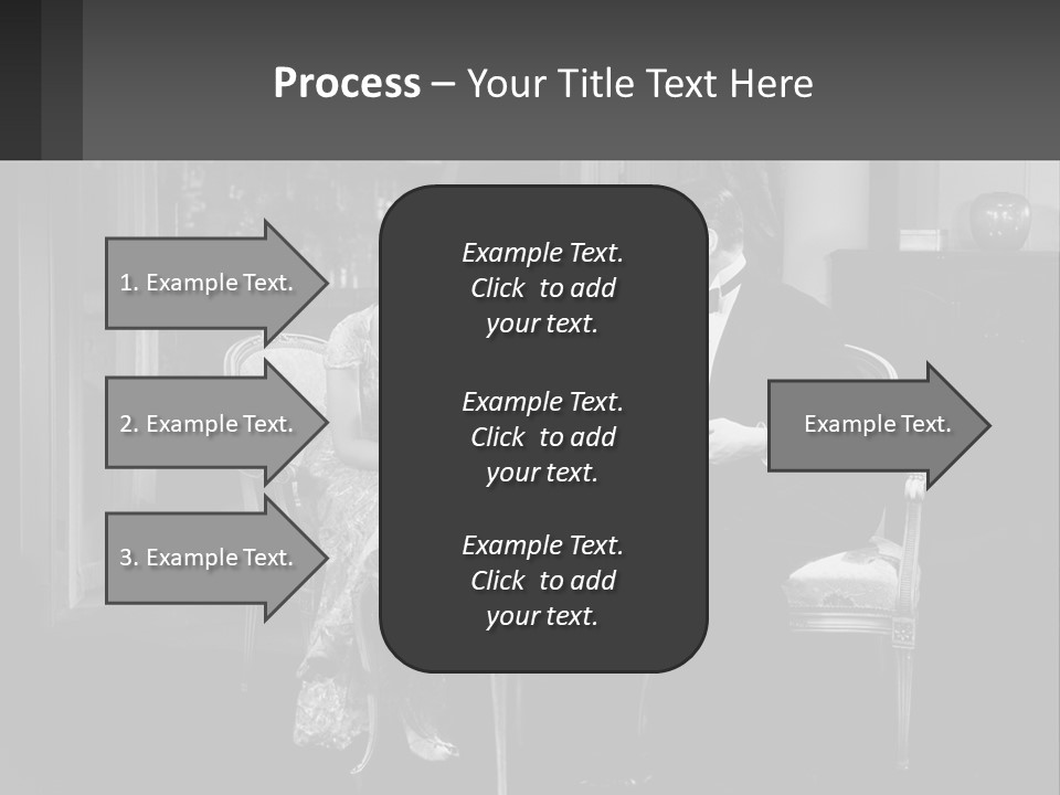 Black And White Love Affair PowerPoint Template
