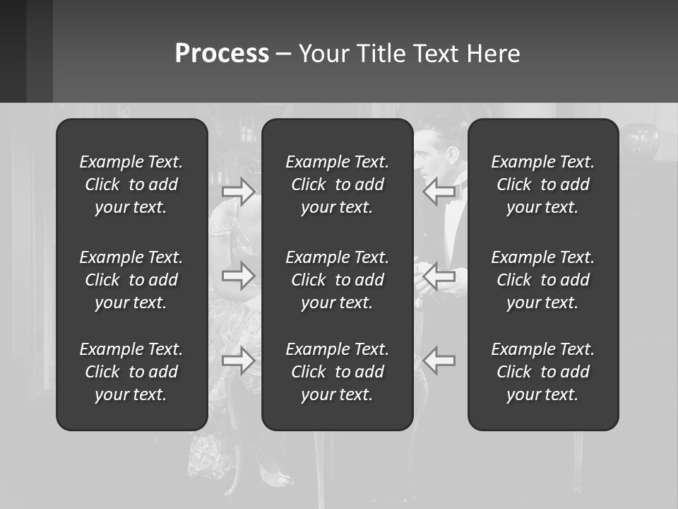Black And White Love Affair PowerPoint Template