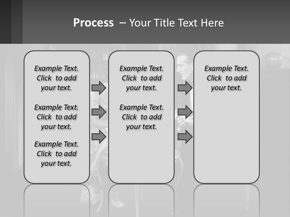 Black And White Love Affair PowerPoint Template
