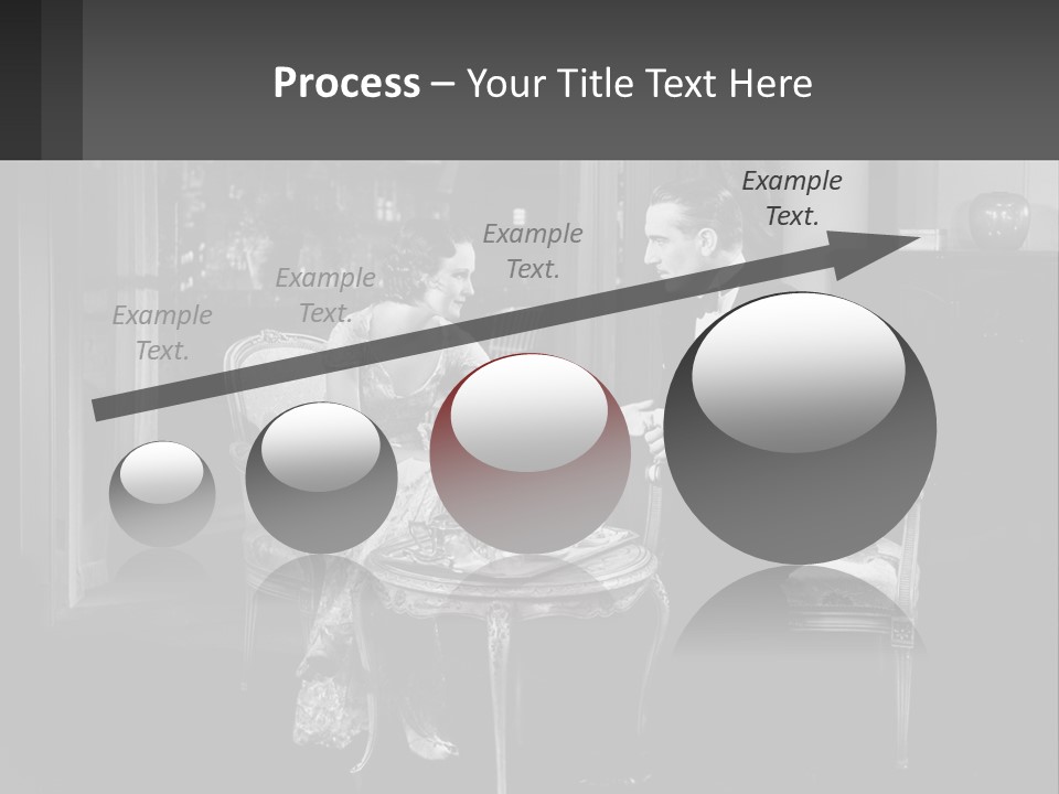 Black And White Love Affair PowerPoint Template