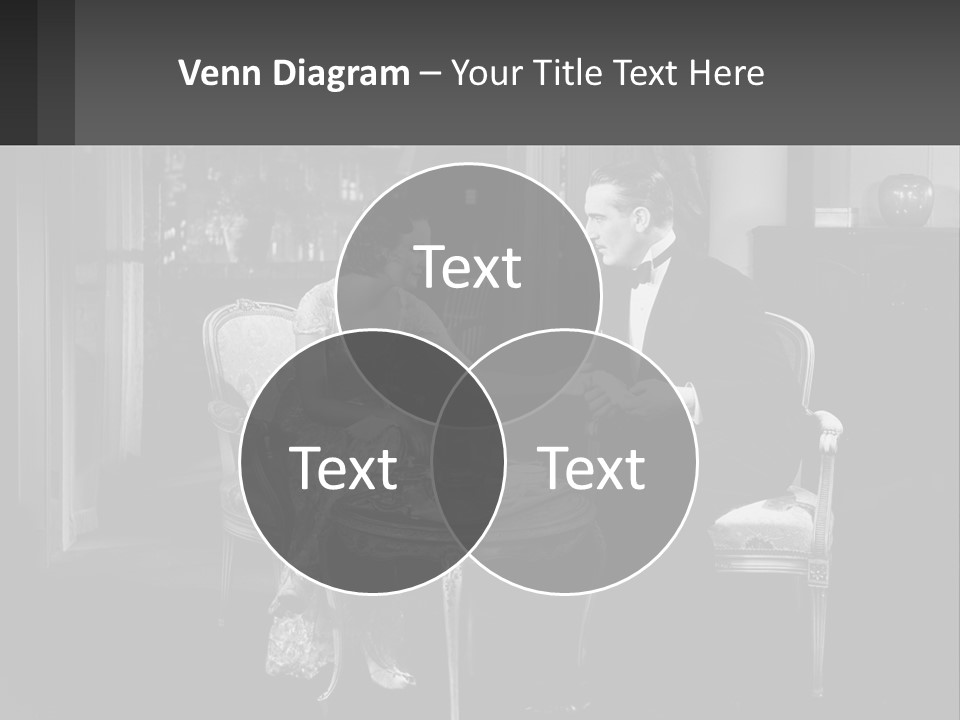 Black And White Love Affair PowerPoint Template