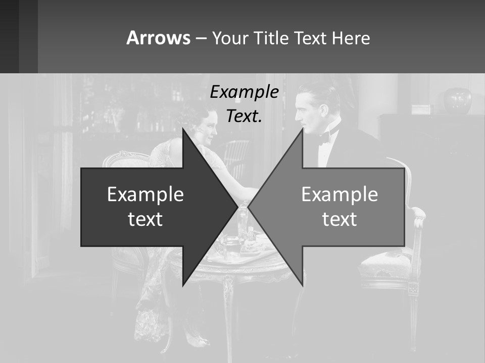 Black And White Love Affair PowerPoint Template