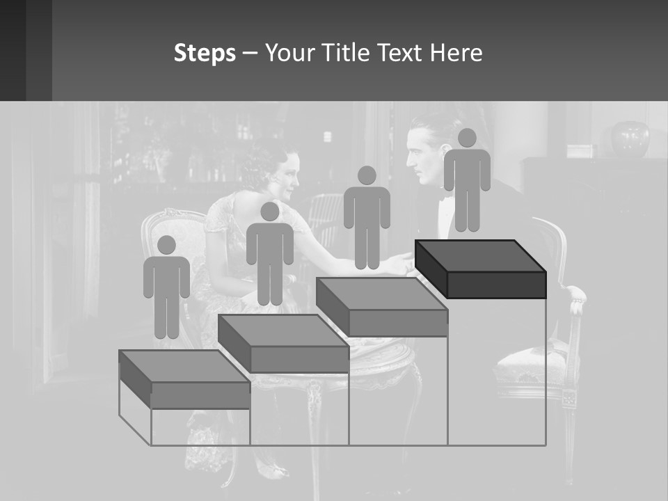 Black And White Love Affair PowerPoint Template