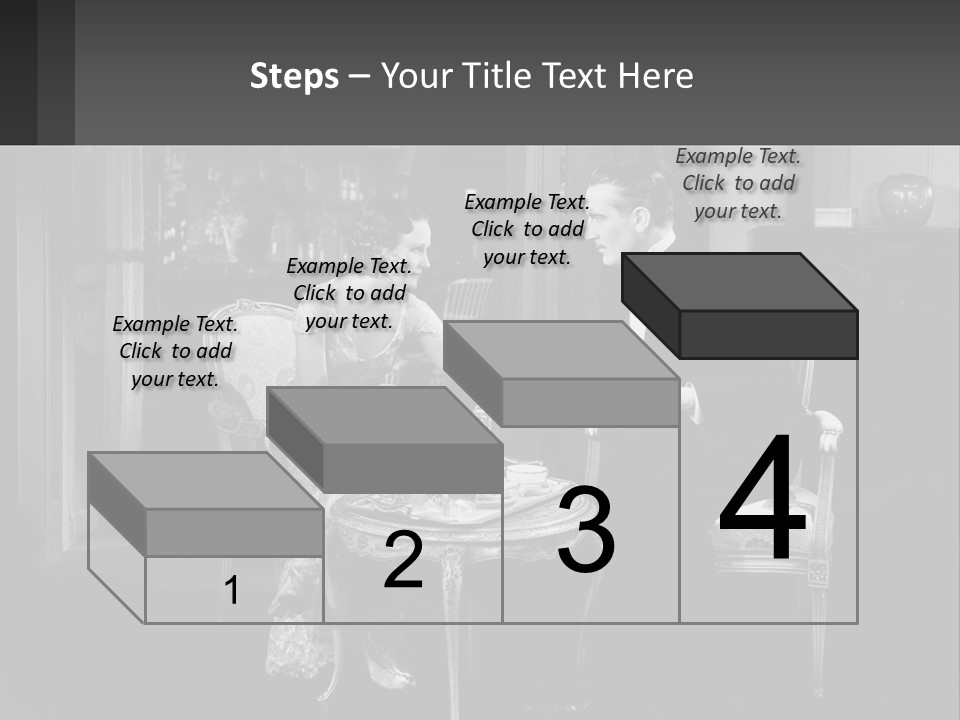 Black And White Love Affair PowerPoint Template