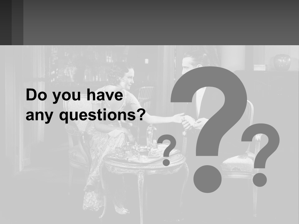 Black And White Love Affair PowerPoint Template