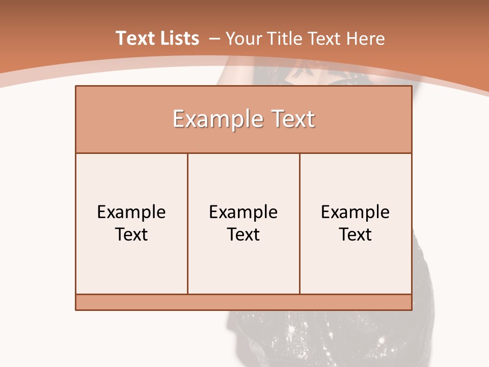 Glamour Beauty Girl PowerPoint Template