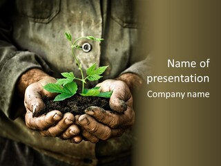 Dirty Soil Background PowerPoint Template