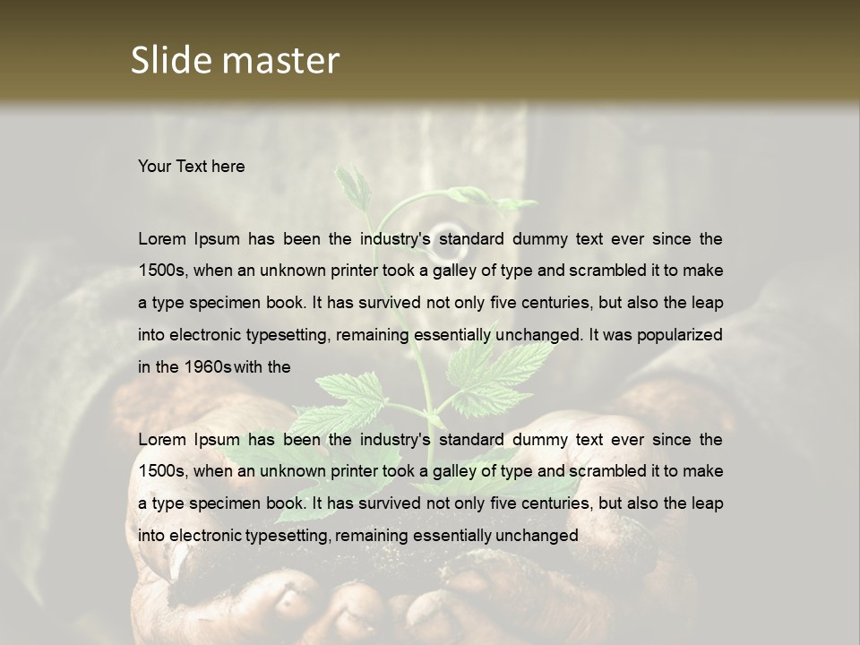 Dirty Soil Background PowerPoint Template