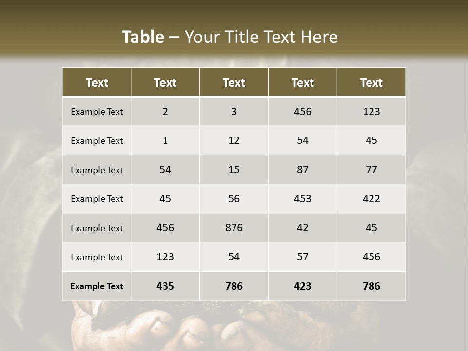 Dirty Soil Background PowerPoint Template