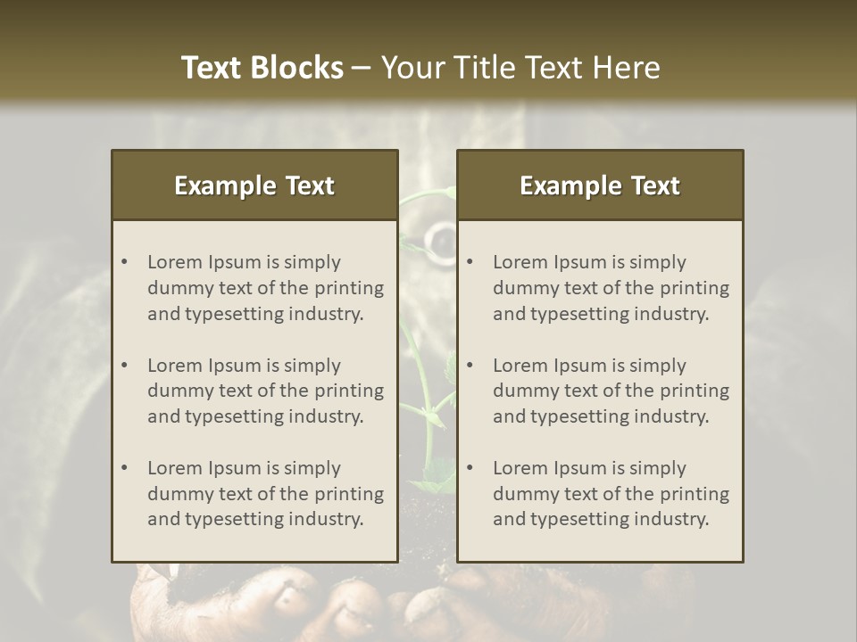 Dirty Soil Background PowerPoint Template
