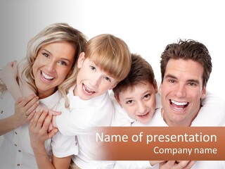Face White Dad PowerPoint Template