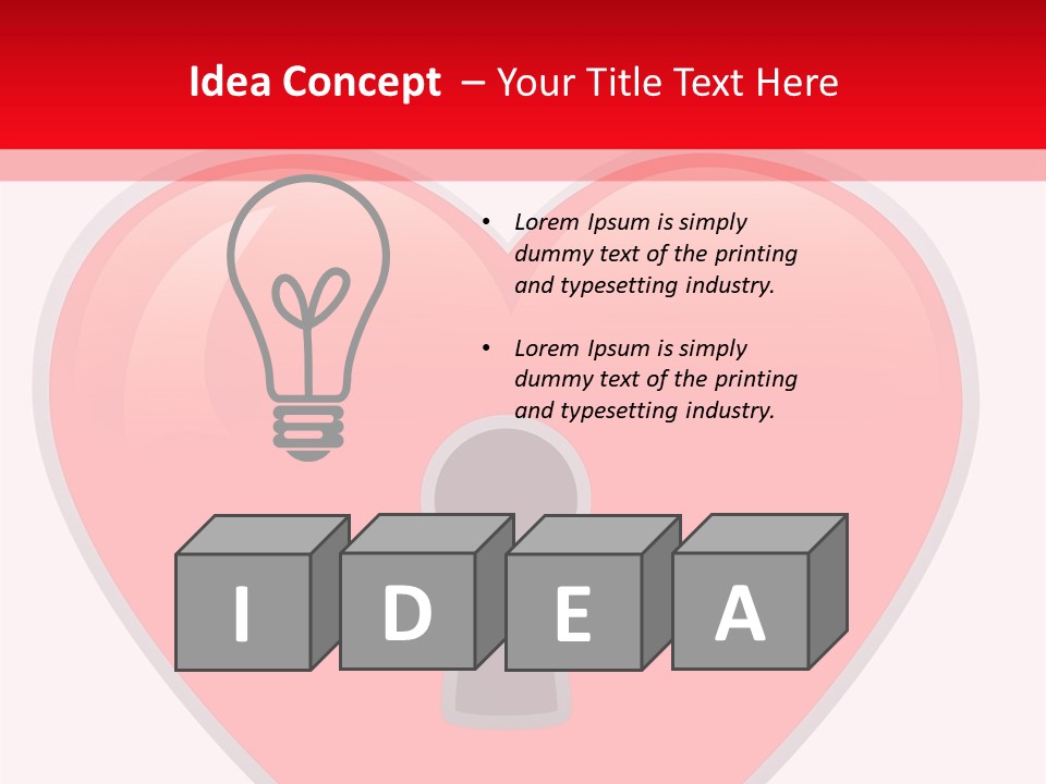 Unlocked Design Conceptual PowerPoint Template