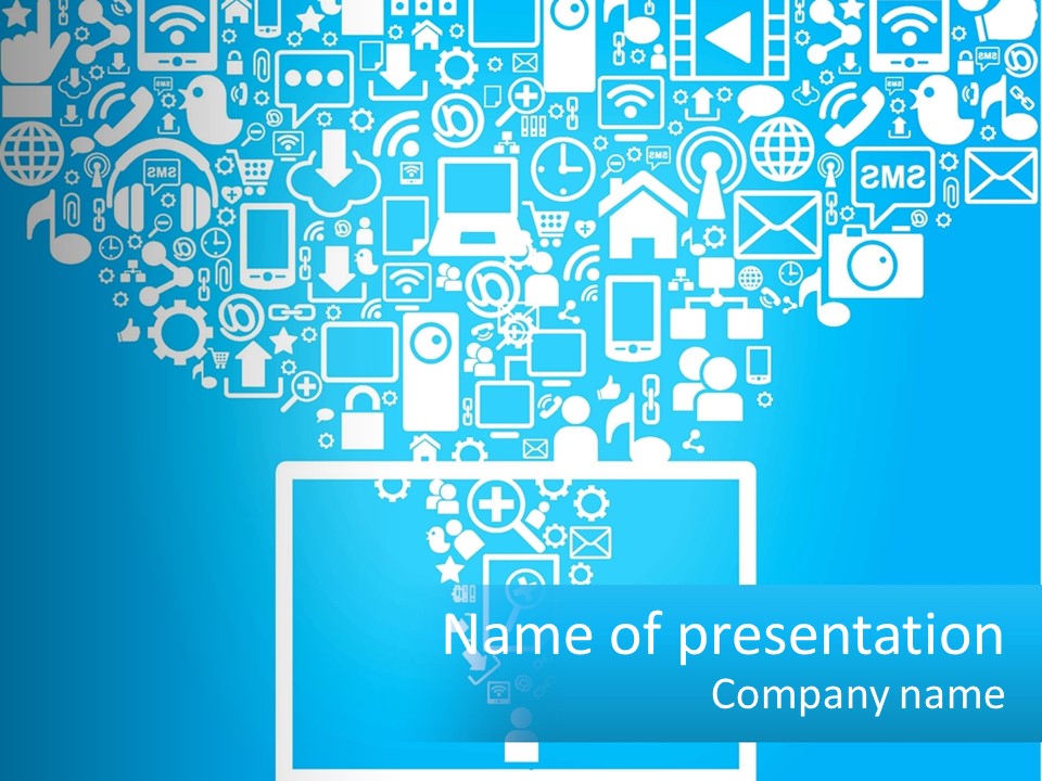 Technology Illustration System PowerPoint Template