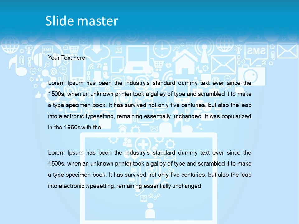 Technology Illustration System PowerPoint Template