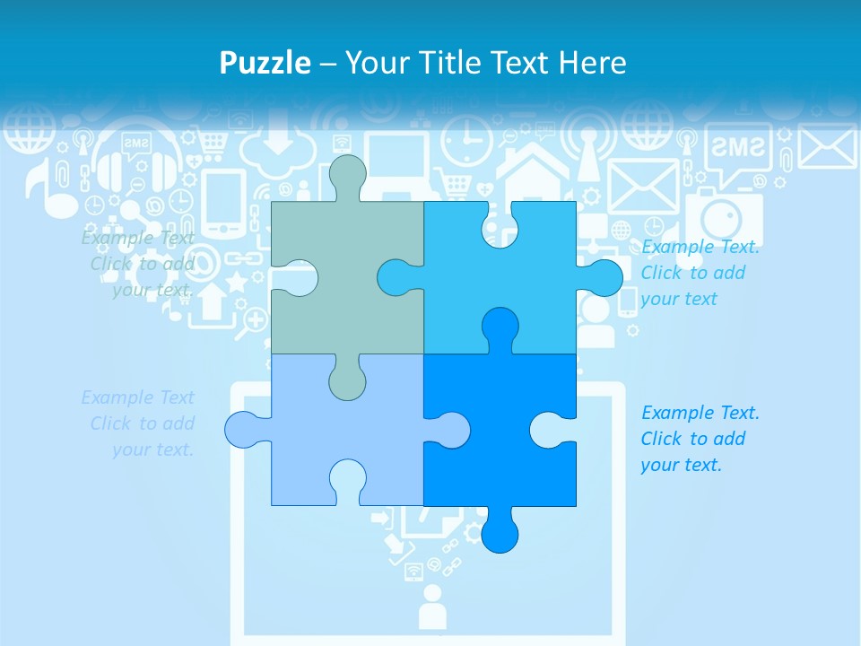 Technology Illustration System PowerPoint Template