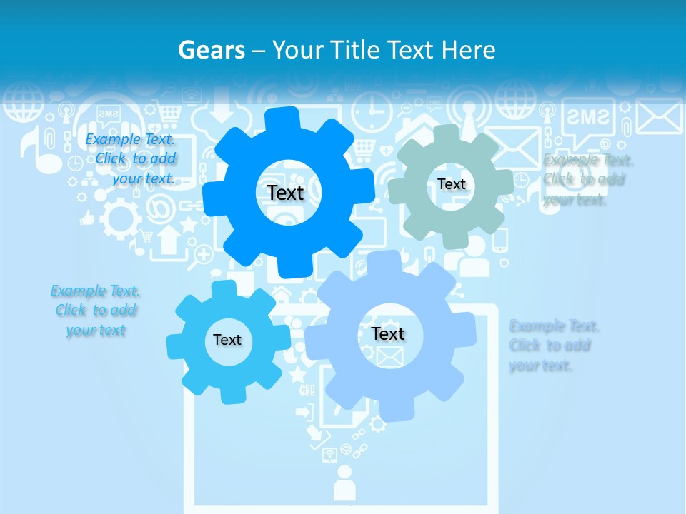 Technology Illustration System PowerPoint Template