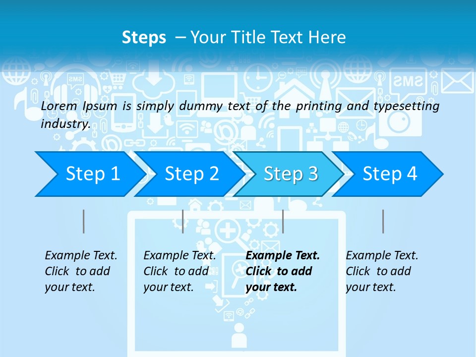 Technology Illustration System PowerPoint Template