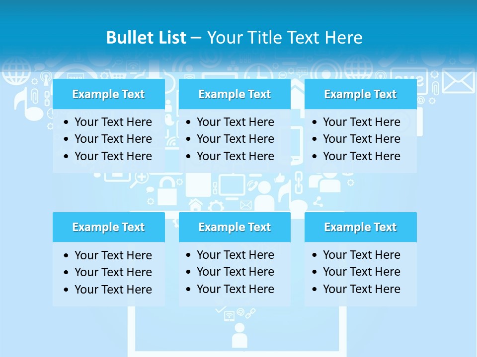 Technology Illustration System PowerPoint Template