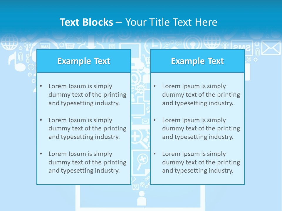 Technology Illustration System PowerPoint Template