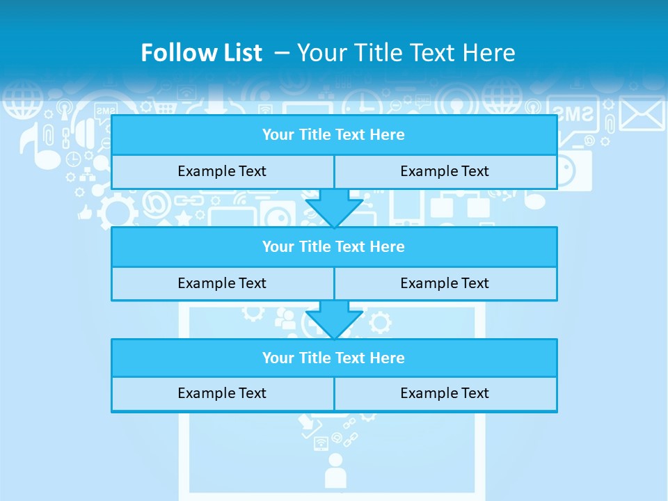 Technology Illustration System PowerPoint Template
