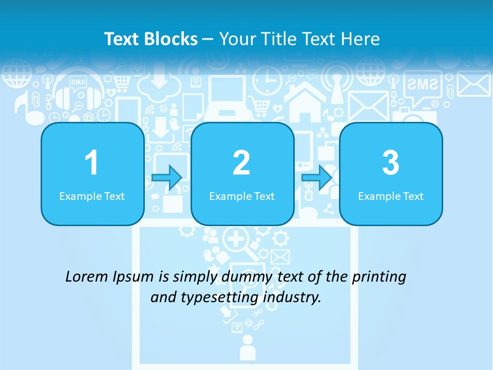 Technology Illustration System PowerPoint Template