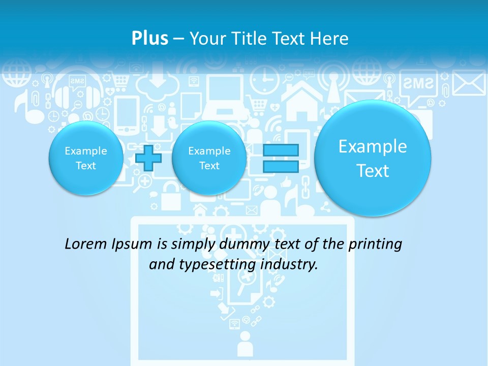 Technology Illustration System PowerPoint Template