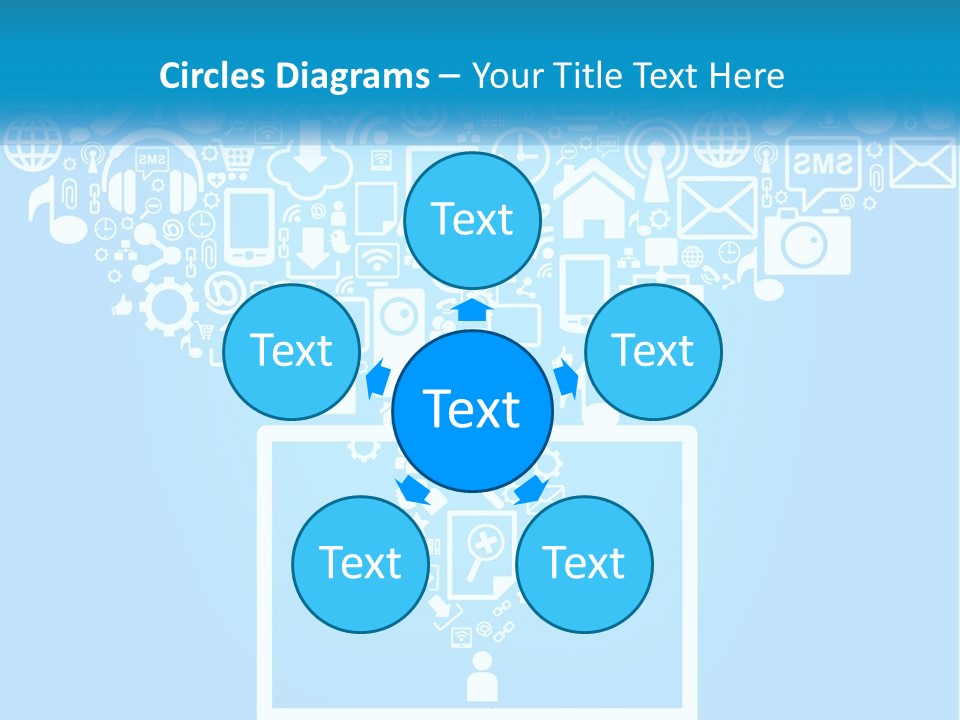 Technology Illustration System PowerPoint Template