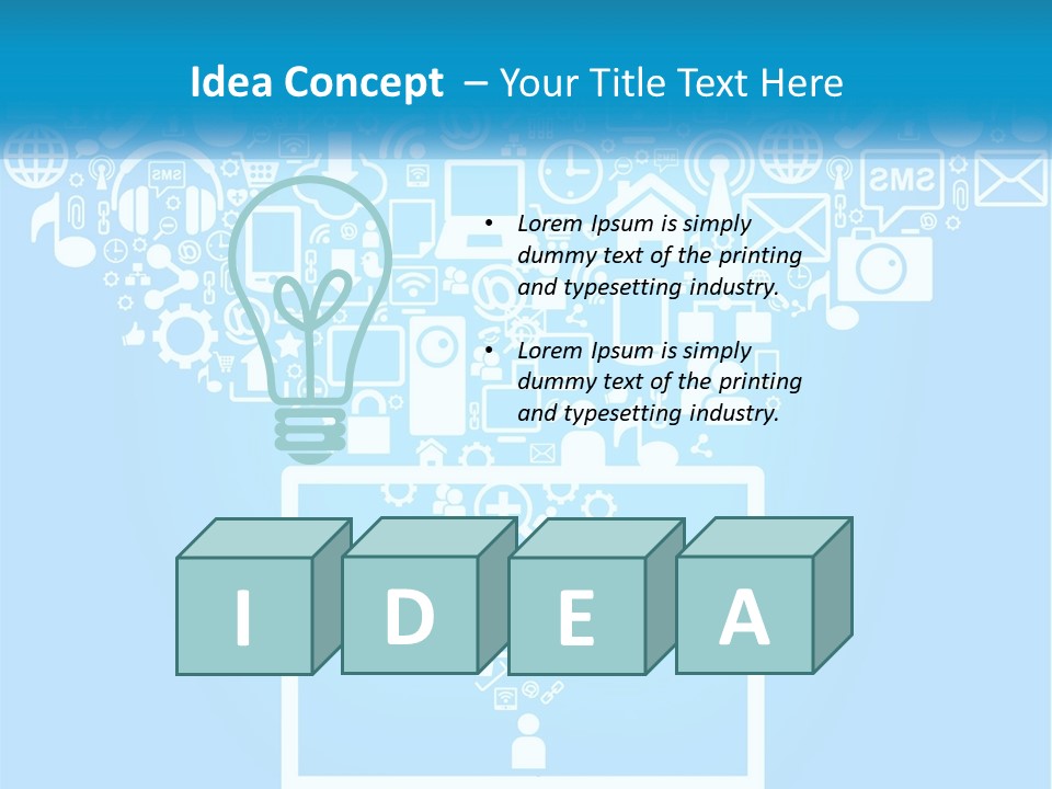 Technology Illustration System PowerPoint Template