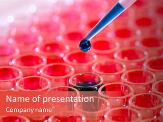Medicine Lab Multiwell PowerPoint Template