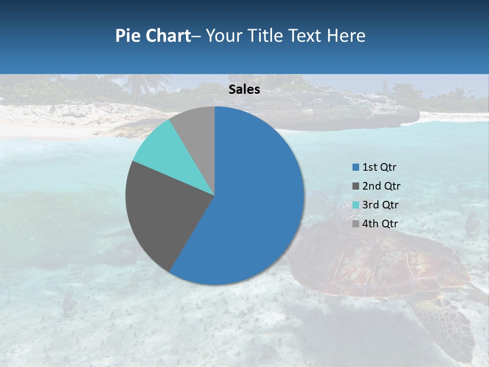 Turtle Red Coastline PowerPoint Template