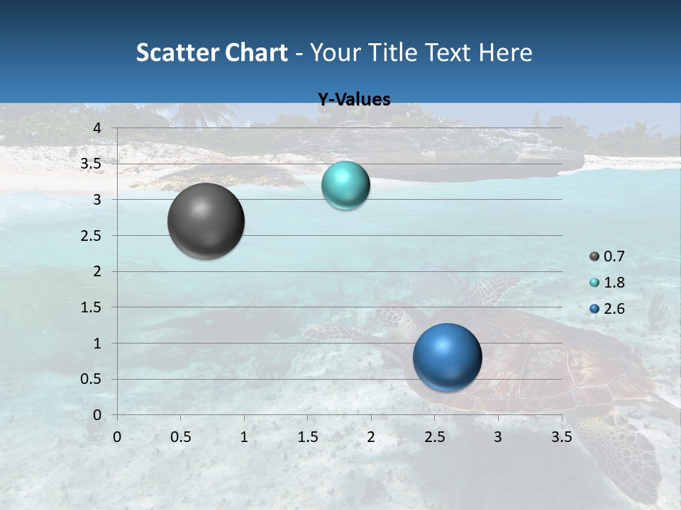 Turtle Red Coastline PowerPoint Template