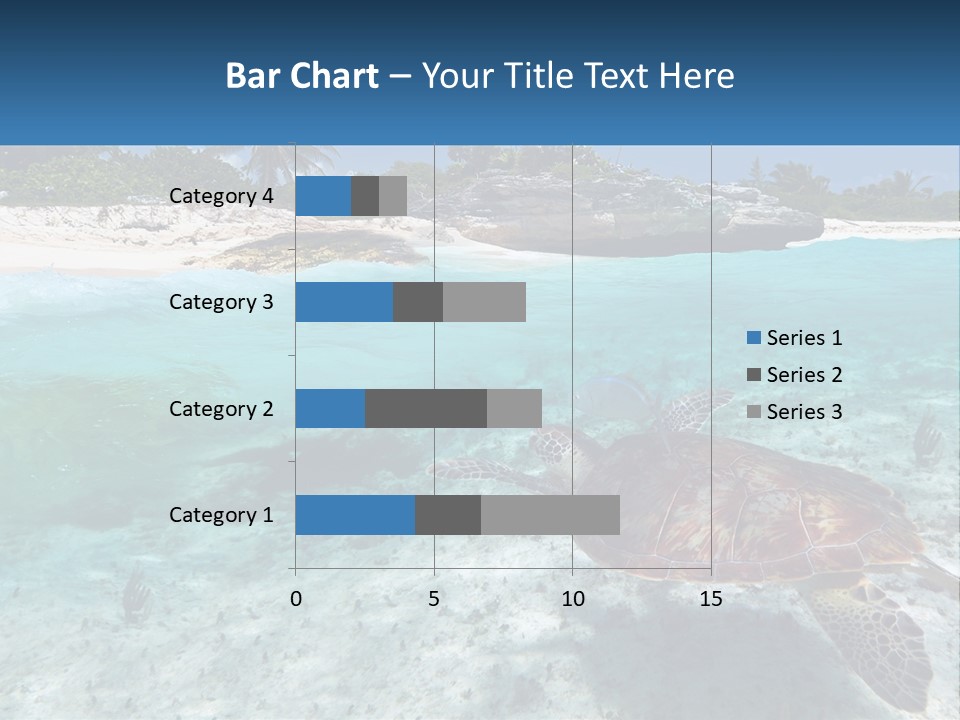 Turtle Red Coastline PowerPoint Template