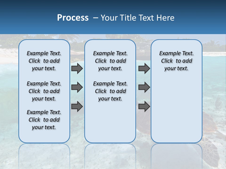 Turtle Red Coastline PowerPoint Template