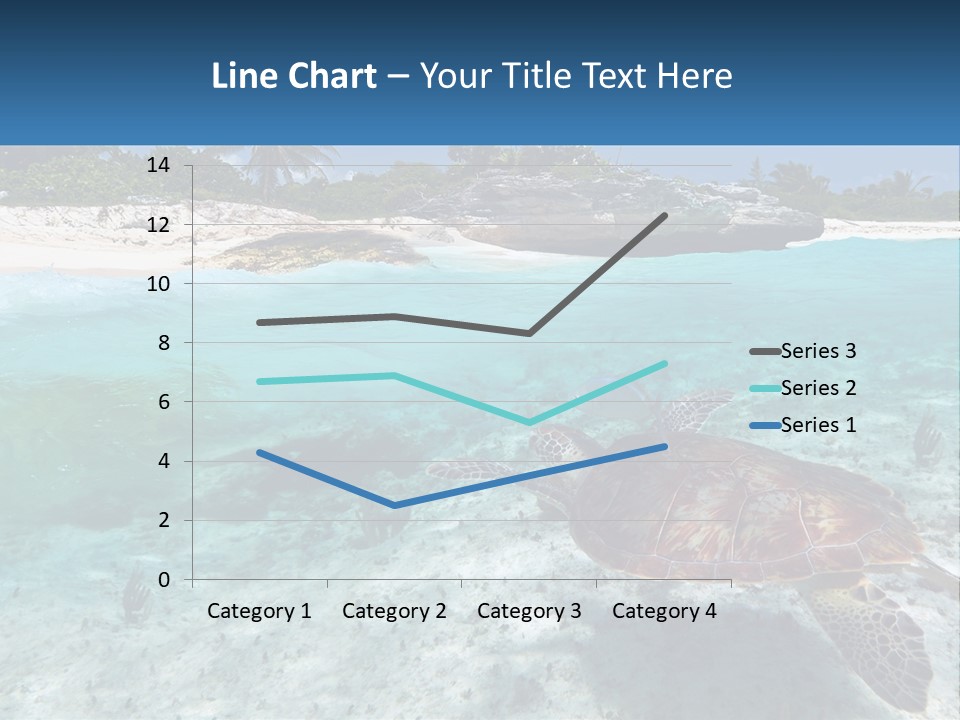 Turtle Red Coastline PowerPoint Template