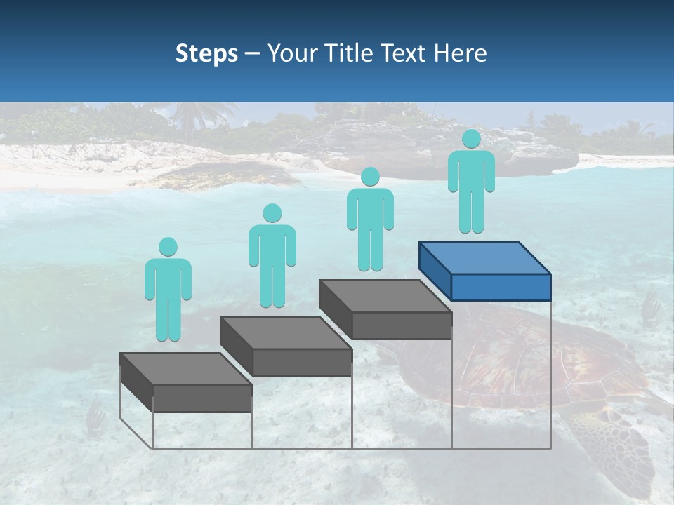 Turtle Red Coastline PowerPoint Template