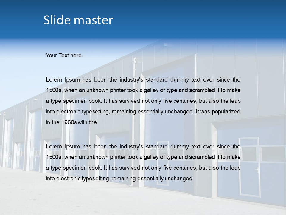 Shutter Metal Industrial PowerPoint Template