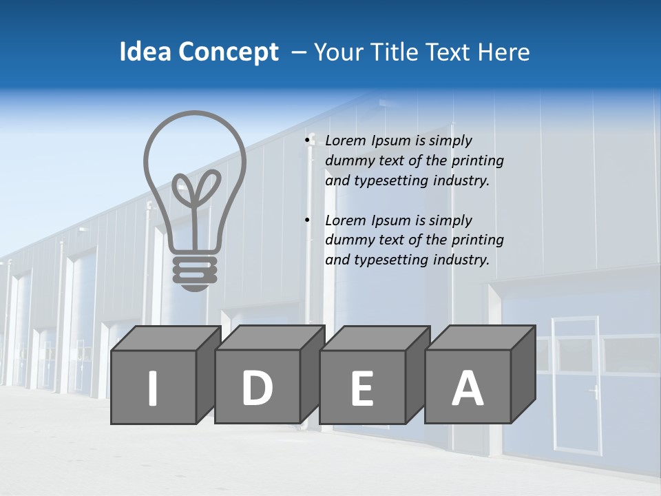 Shutter Metal Industrial PowerPoint Template
