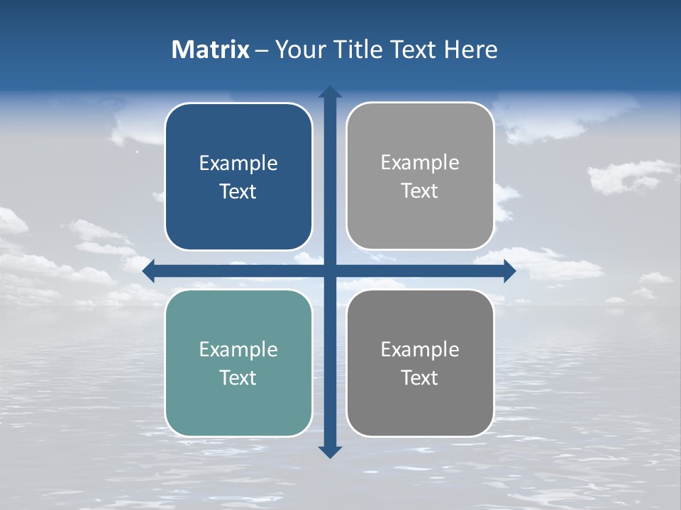 Space Background Ocean PowerPoint Template