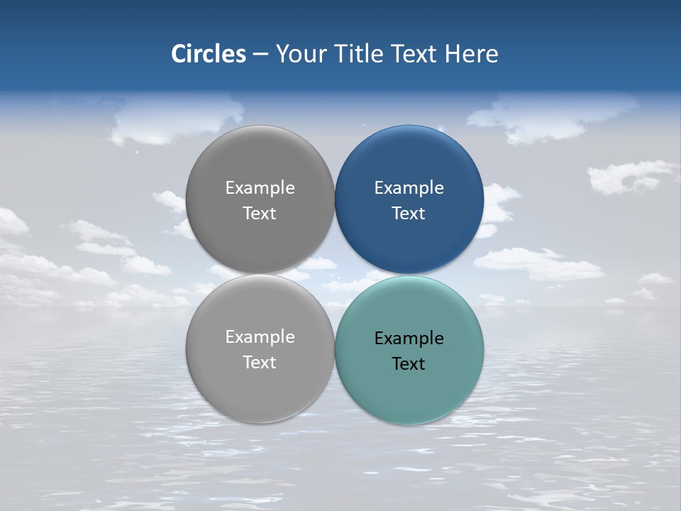 Space Background Ocean PowerPoint Template