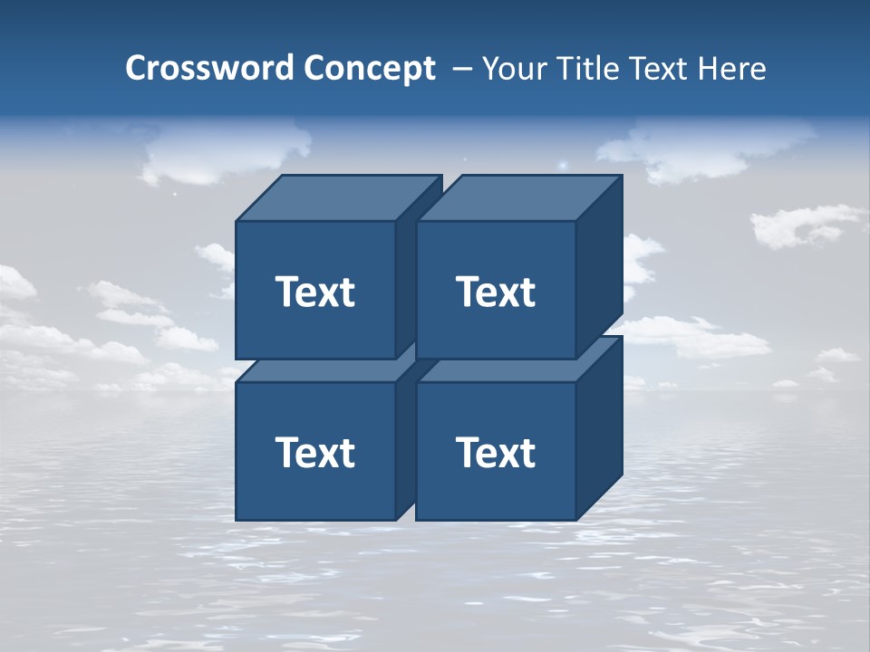 Space Background Ocean PowerPoint Template