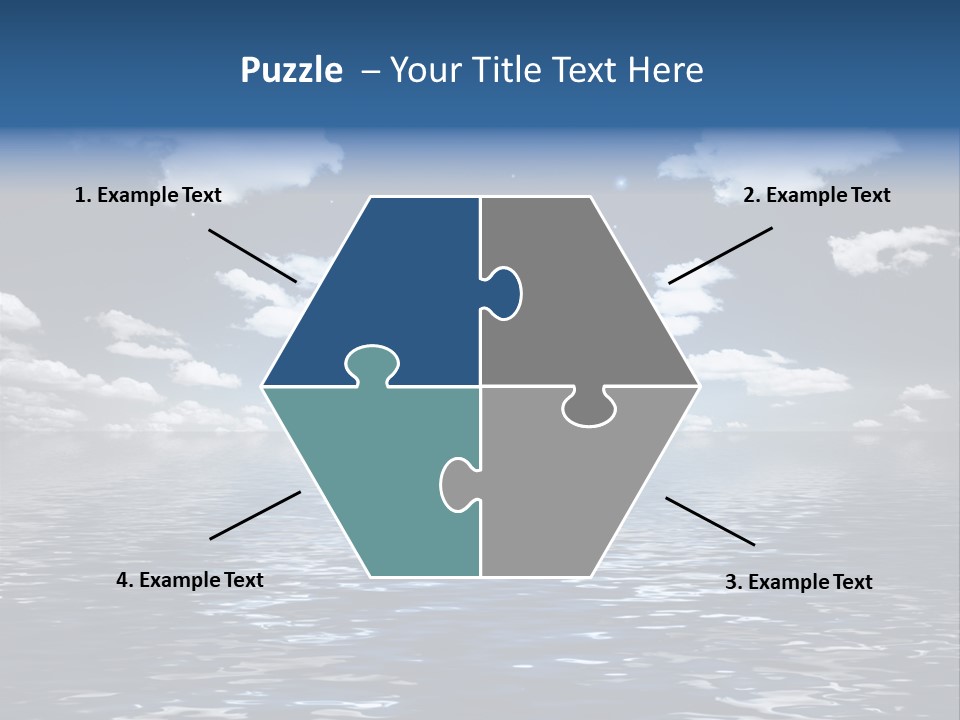 Space Background Ocean PowerPoint Template