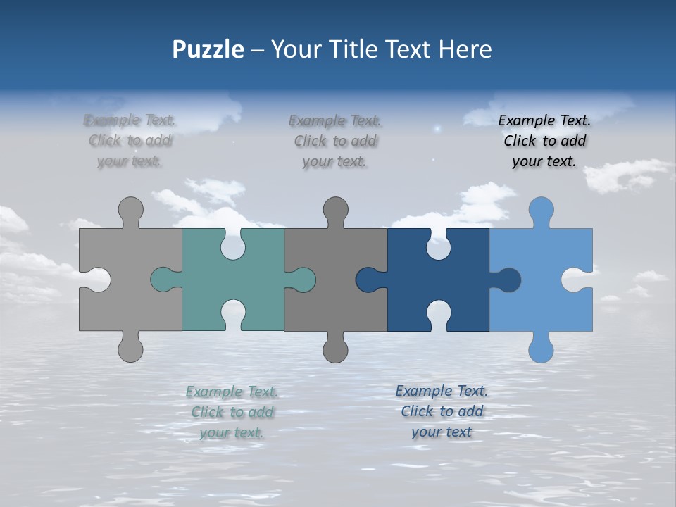 Space Background Ocean PowerPoint Template