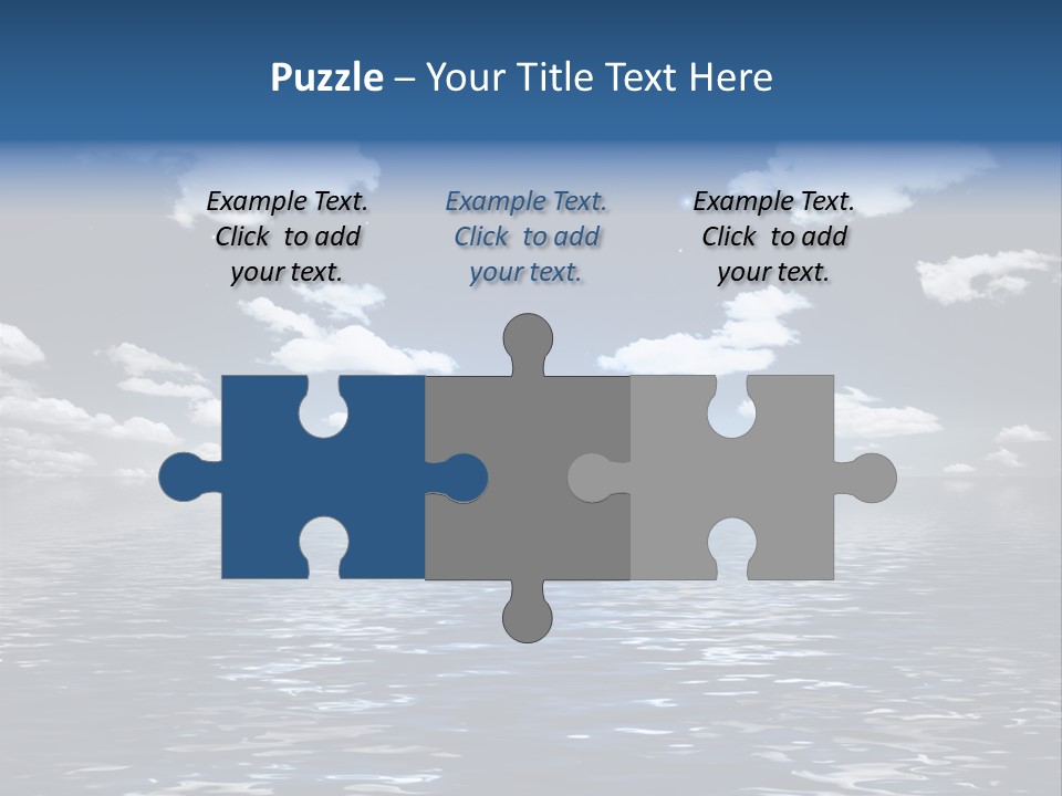 Space Background Ocean PowerPoint Template