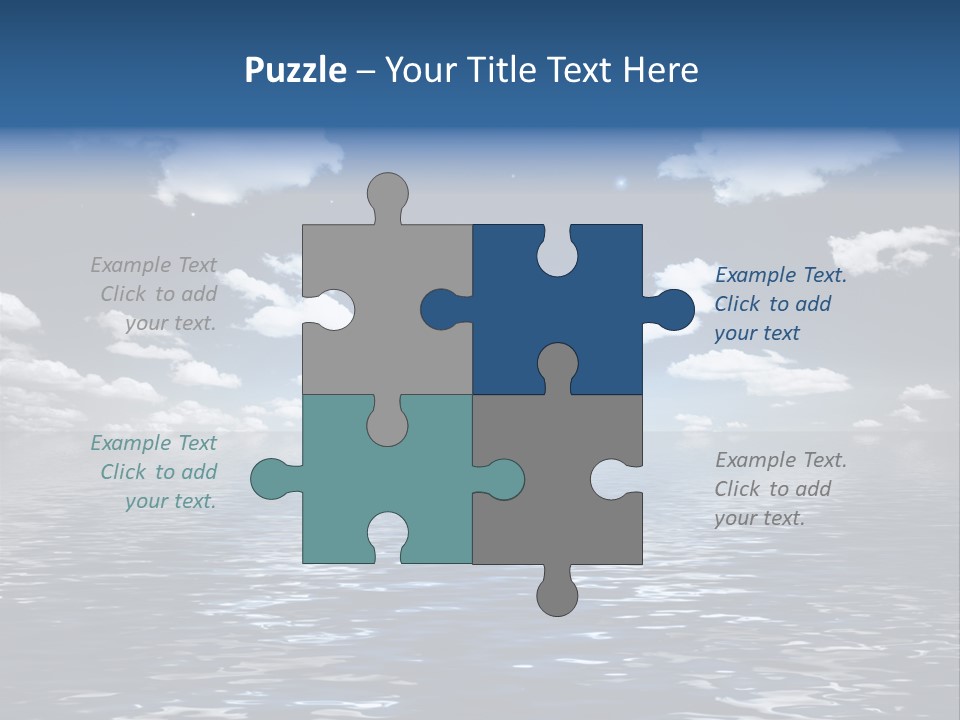 Space Background Ocean PowerPoint Template