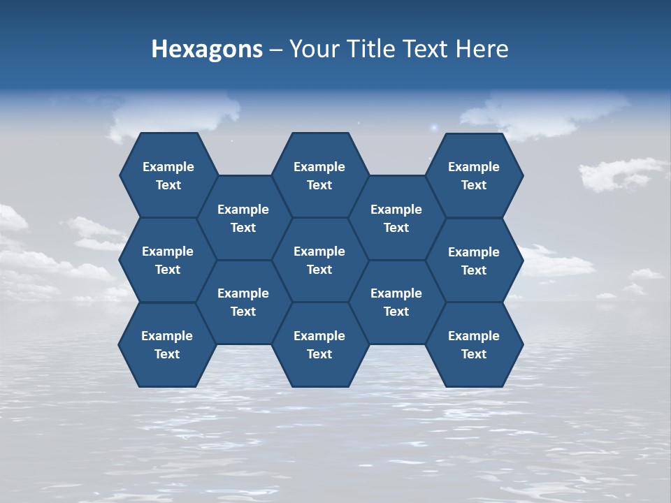 Space Background Ocean PowerPoint Template