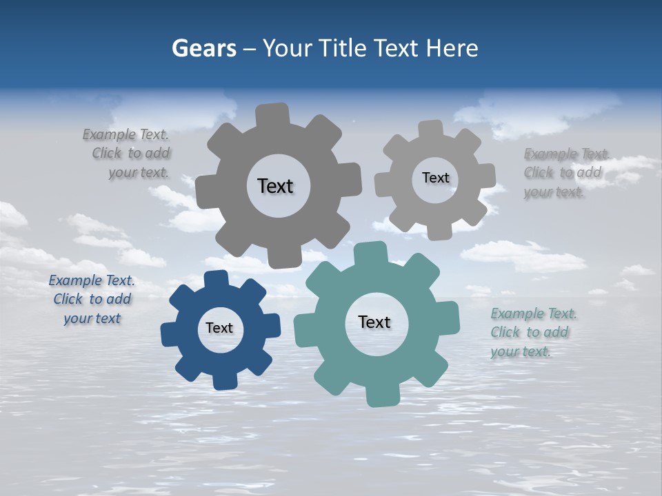 Space Background Ocean PowerPoint Template