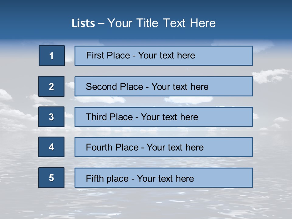 Space Background Ocean PowerPoint Template